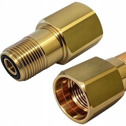 Rosfix Adapter Spuitmond TR20 IG - M18 m naar Easy Lock - Messing, M18 m Draad