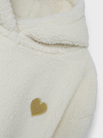 NAME IT - NKFODINE LS TEDDY PULLOVER WH PS - Meisjes - Sweaters