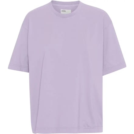 Dames-T-shirt Colorful Standard Organic oversized soft lavender