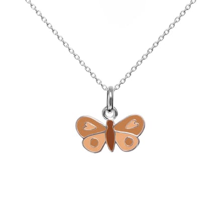 Ketting - Vlinder - Zilver - Emaille - Kind - VanPauline - speciaal cadeau