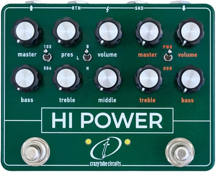 Crazy Tube Circuits Hi Power - Booster/overdrive - Groen
