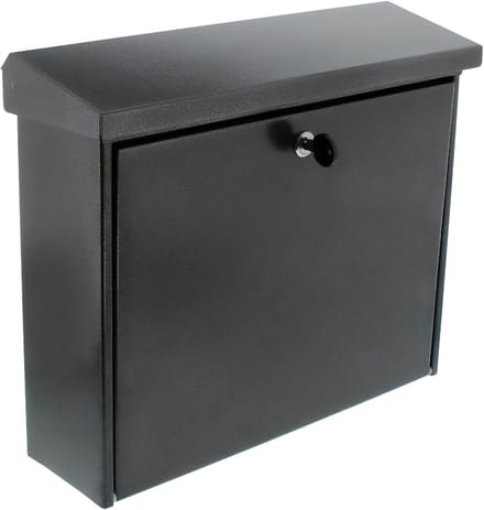 KAD® Brievenbus - A4 dropformaat - Brievenbus op Paal - Postvak - Zwart - 12cm x 38cm x 32cm