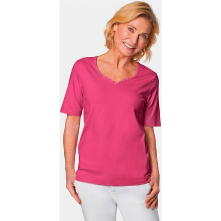 Goldner T-shirt Korte mouw basic shirt van katoen
