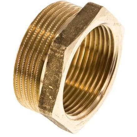 G 1 1/4'' x G 1 1/2'' F/M Messing Verloopring 16 Bar