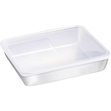 Voedselbewaarcontainer met Deksel 304 Roestvrij Staal Vierkante Lunchcontainer voor Koelkast Buiten white
