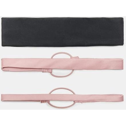 Stradivarius Set van 3 elastische sport-haarbanden  Pastelroze OS