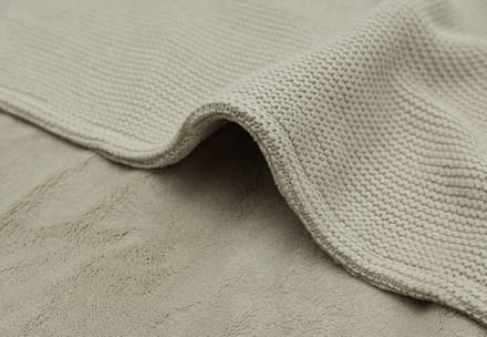 Jollein Deken Wieg 75x100cm Basic Knit Olive Green/Fleece