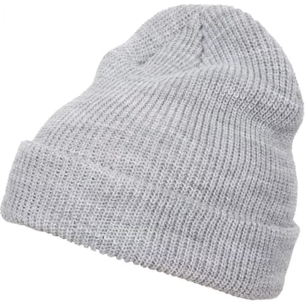 Flexfit - Long Knit Beanie heather grey one size Beanie Muts - Grijs