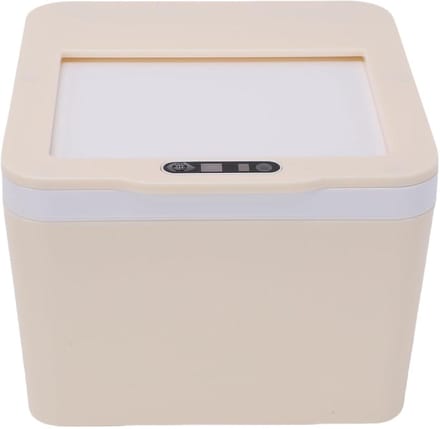 Mini Prullenbak - Afvalbak Sensor - Bureau Organisatie - Automatisch Deksel - 4 Liter - Wit
