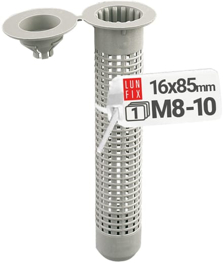Zeefhuls M8 tot M10 - 16 x 85 mm - Ankerhuls - Injectiemortel bij holle bouwmaterialen