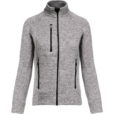 Kariban Heather damesvest met rits K9107 - Light Grey Melange - M