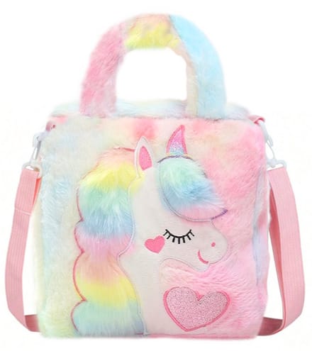 Unicorn Schoudertas - Multi | 23 x 23 x 9 cm | Polyester / Acryl | Fashion Favorite