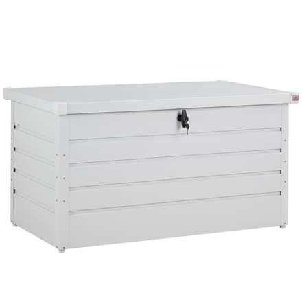 Kussenbox Lichtgrijs 385L metaal afsluitbaar