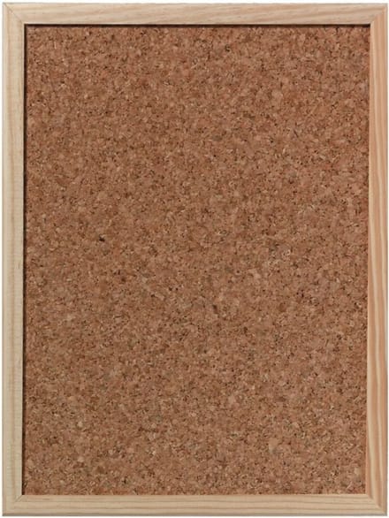 Kurk Prikbord met Houten Frame - 30 x 40 cm