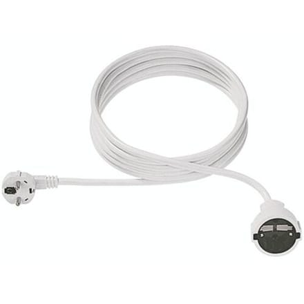 Bachmann 341.287 Stroom Verlengkabel 16 A Wit 4.00 m H05VV-F 3G 1,5 mm²