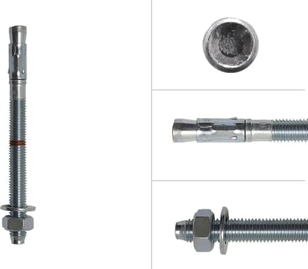 Keilbout M14 x 170 mm voor doorsteekmontage | Per Stuk