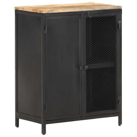 vidaXL - Dressoir - 60x35x78 - cm - massief - ruw - mangohout