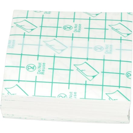 100 Stuks Zelfklevende Waterdichte Pleisterhoes Transparante Wegwerp Rekbare Film Verband white