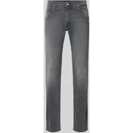 slim fit jeans met steekzakken model 'ANBASS'