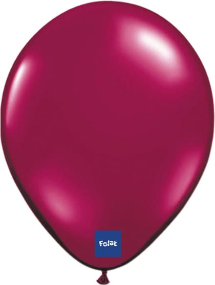 Burgundy Wijnrode Metallic Ballonnen - 10 stuks