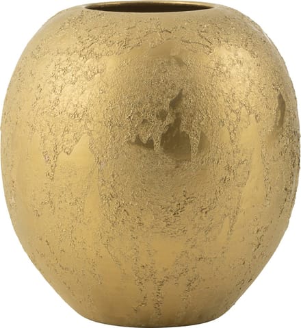 J-Line vaas Bol Rond - keramiek - goud - Ø 40 cm