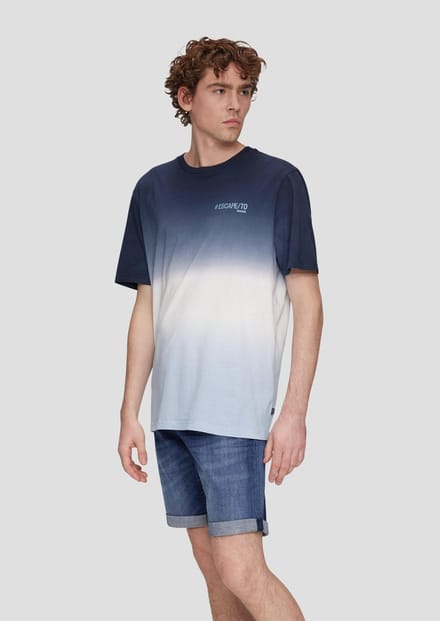 Qs Men-T-shirt--58V0 BLUE-Maat XXL