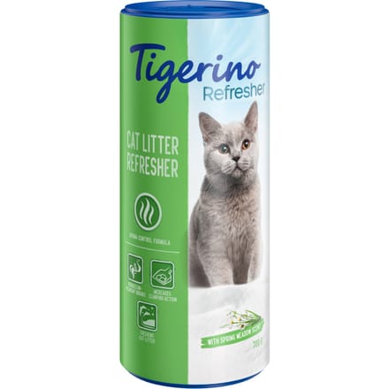 2x700g Lentegeur Tigerino Deodoriser/Refresher voor Kattenbakken