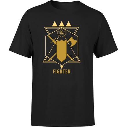 Dungeons & Dragons Fighter Men's T-Shirt - Zwart - S
