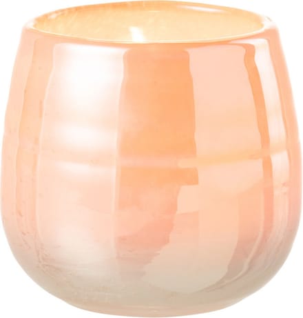 J-Line vaas Juliette - glas - oranje/roze - small - Ø 11 cm