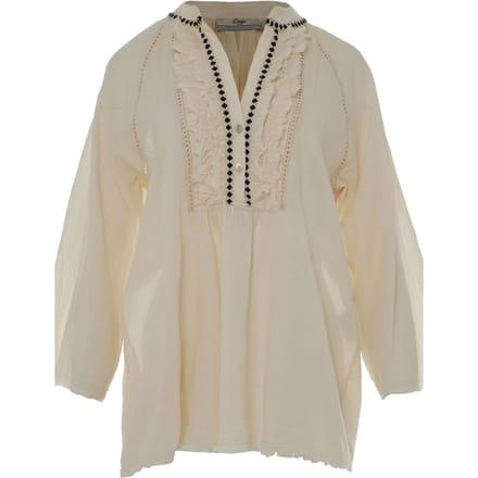 Devotion Twins Apology Blouse Gaze Offwhite Größe: S | Longsleeves Outlet | Damen | Weiß