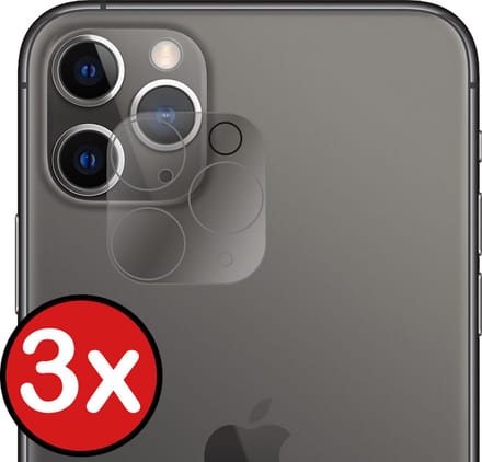 Camera Lens Protector - 3 Stuks - Geschikt voor Apple iPhone 11 Pro - Camera Screenprotector - Beschermglas - Gehard Glas - Tempered Glass - Screen Protector