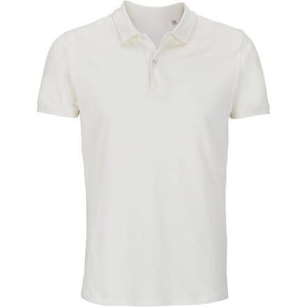 SOLS Heren Planet Piqué Biologisch Poloshirt (Gebroken wit)