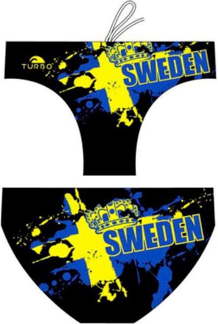 Turbo Sweden Crown Zwemslip Blauw,Zwart 3XL Man