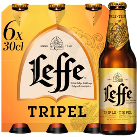 Leffe Tripel Belgische Abdijbier - 6 x 300 ml
