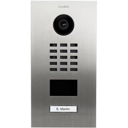 DoorBird D2101V Buitenunit voor Video-deurintercom via WiFi LAN RVS V2A (geborsteld)