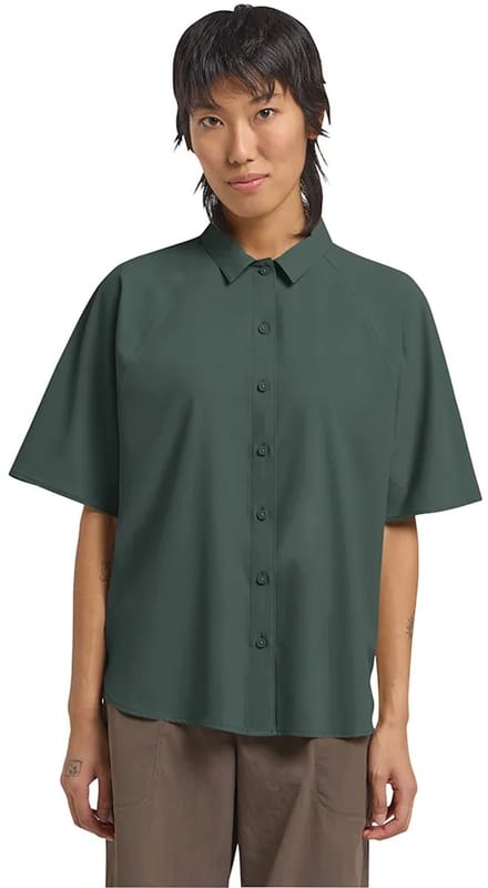 Jack Wolfskin Sierra Quest Overhemd Met Korte Mouwen Groen S Vrouw