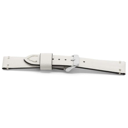 Horlogeband H512 Americana Leder Wit 22x20