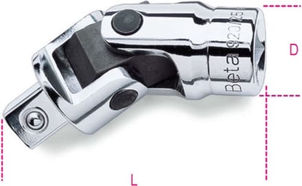 Beta Tools Kruiskoppeling 920/25 universeel 1/2"