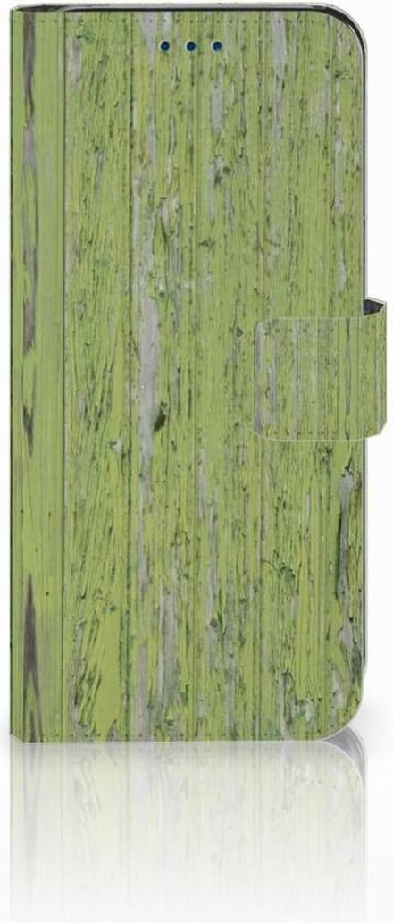 Samsung Galaxy S8 Book Style Case Green Wood