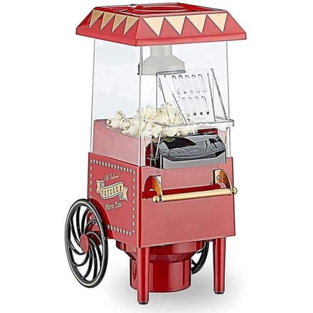 LITINGT Machine PopCorn rtro Machine PopCorn de Carnaval 1200W Makkelijk Popcorn Maken Gezonder in Minder dan 3 Minuten Mac[445]
