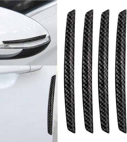Rubberen Bescherming voor Autodeuren - Premium Zwart, Set van 4 - Voorkom Schade en Krassen
