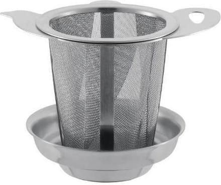 De Kruidenbaron - Theefilter theepot RVS - met tipje