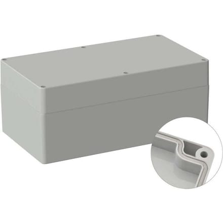 TRU COMPONENTS TC-9065732 Industriële behuizing 360 x 200 x 149.5 ABS Grijs-wit (RAL 7035) 1 stuk(s)