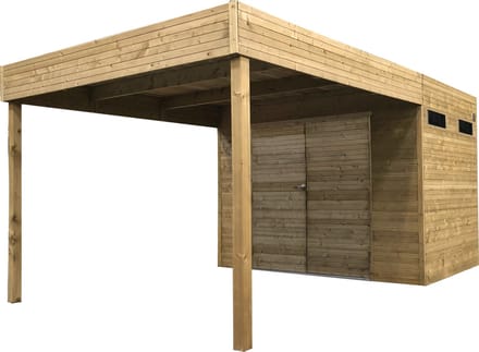 Solid Superia-cube Lanzara Tuinhuis - Vuren - Geïmpregneerd - 298,8x547,8cm