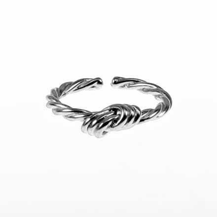 Knoop Ring Dames - RVS Zilverkleur - Vriendschap en Liefde Symbool