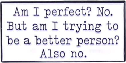 Pin Broche - enamel pin - kledingspeld - Am I perfect