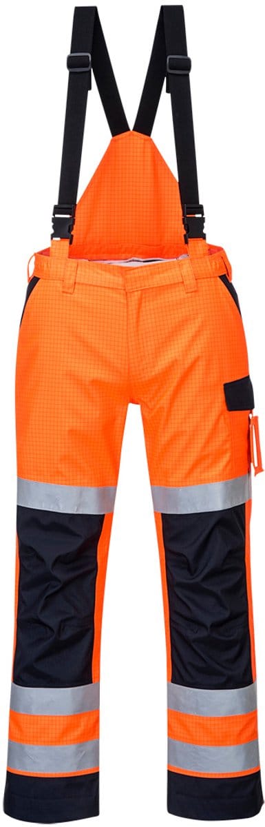 Portwest Modaflame Rain multinormen Arc Broek MV71 - Oranje/Marine - M