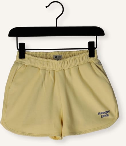 DAILY7 Sweat Shorts Broeken Meisjes - Geel - Maat 98