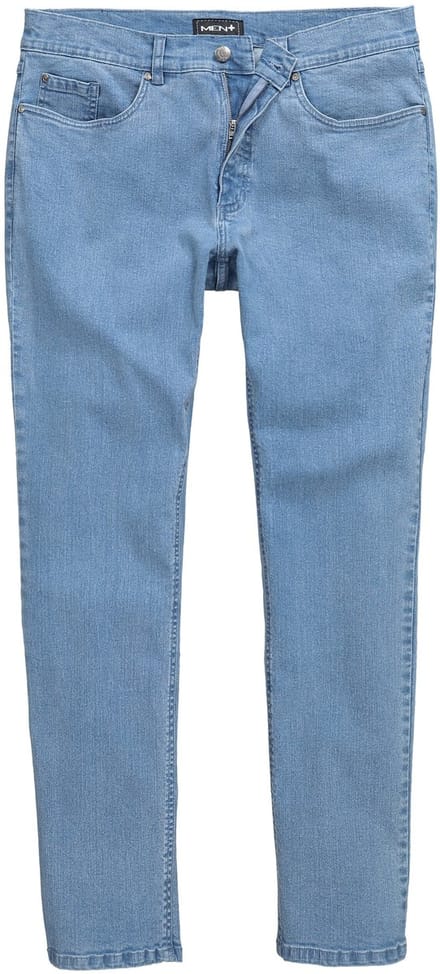 Men Plus - Heren - Jeans FLEXLASTIC® denim 5-pocket straight fit - Gebleekt denim - Maat 60