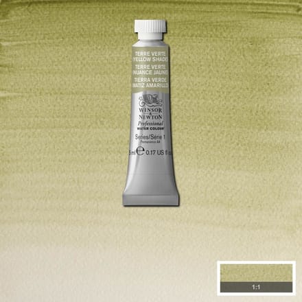 Watercolor paint W&N 5ml – 638 Terre Verte (Yellow shade)